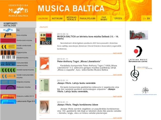Musica Baltica, SIA